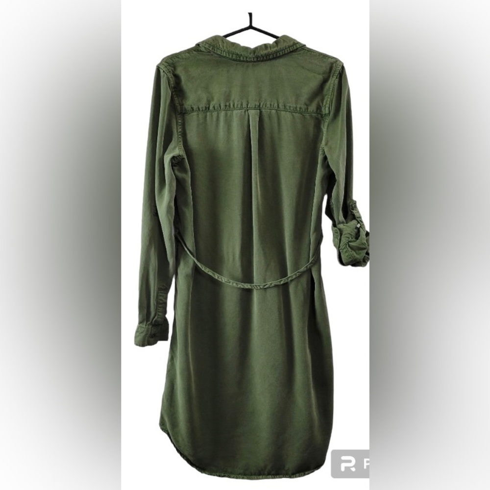 Parasuco Olive Green Long Shirt Dress